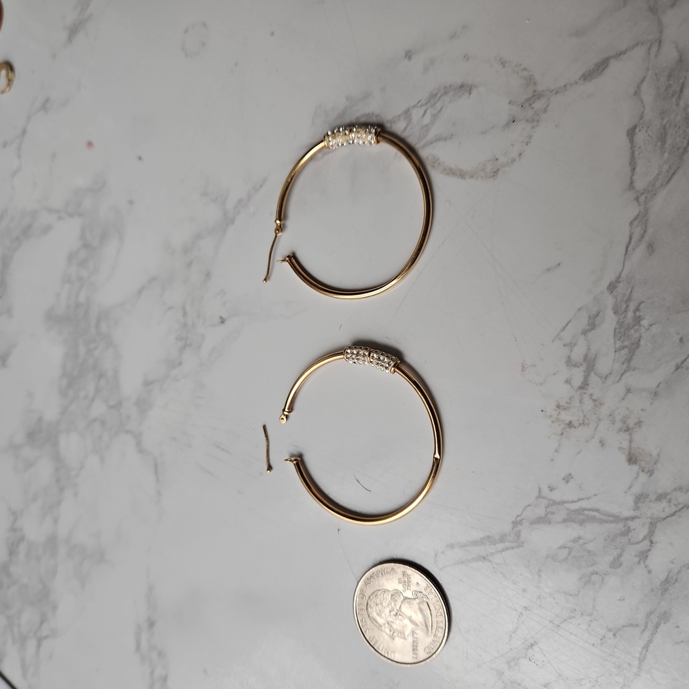 10k gold hoop earrings